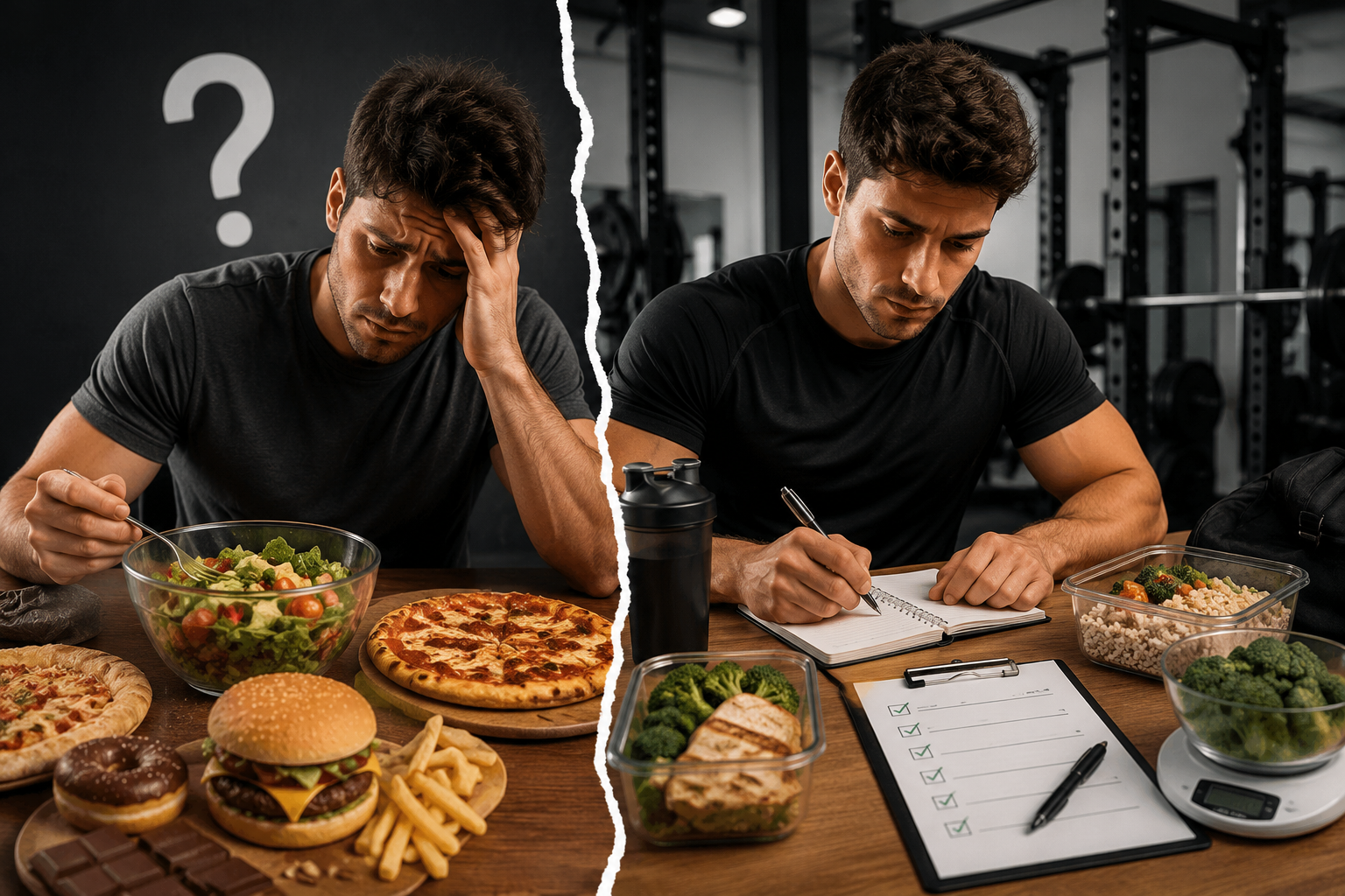 Comer sano, pero sin controlar cantidades. Entrenar sin una planificación: 7 errores que frenan tu cambio físico